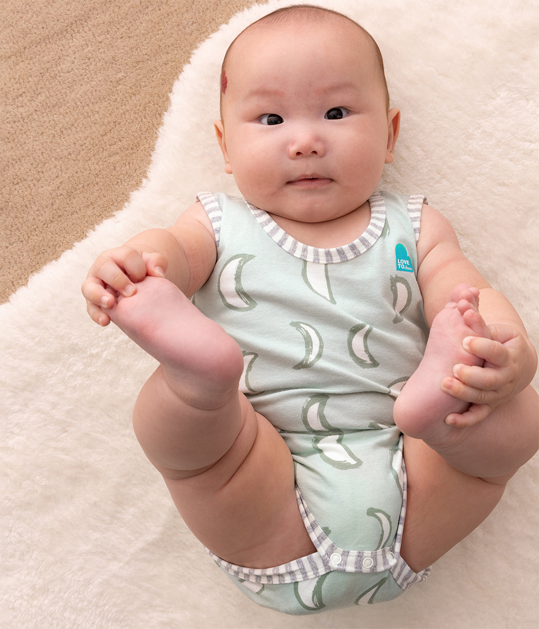 Bodysuit Sleeveless Cotton Green Eclipse