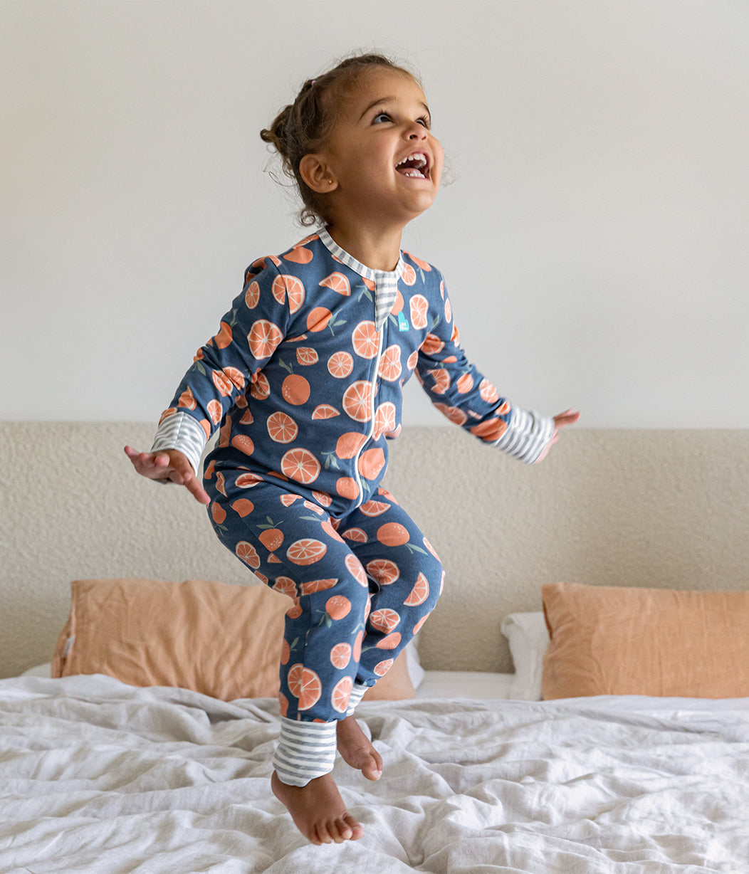 Footless Romper Cotton Denim Sweet Dreams