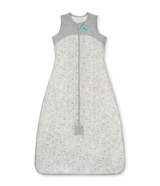 Sleep Bag 0.2 TOG Organic Cotton Grey Seagulls