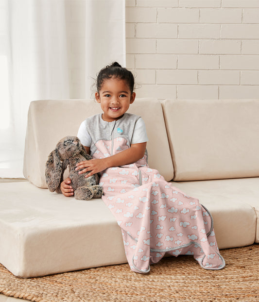 Sleep Bag 0.2 TOG Organic Cotton Dusty Pink Daydream