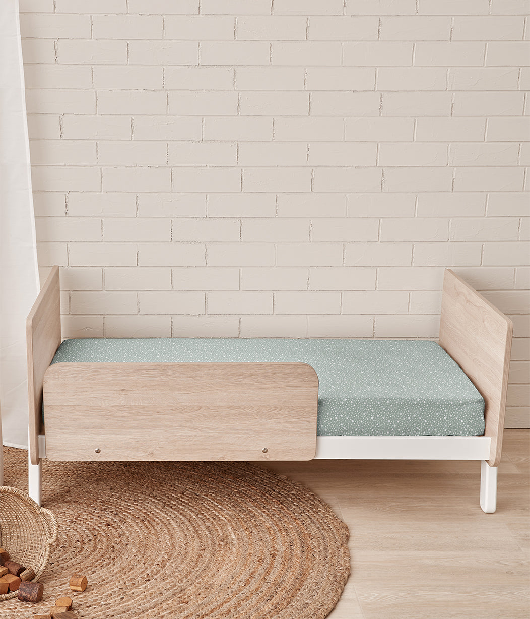Fitted Cot/Crib Sheet Twin Pack Cotton Green