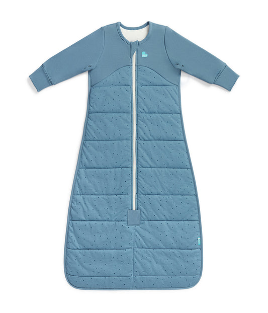 Sleep Bag Long Sleeve 2.5 TOG Cotton Storm Blue Pebbles