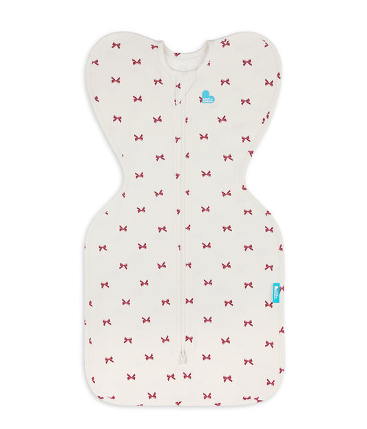 Swaddle Up™ 1.0 TOG Cotton Cream Bows