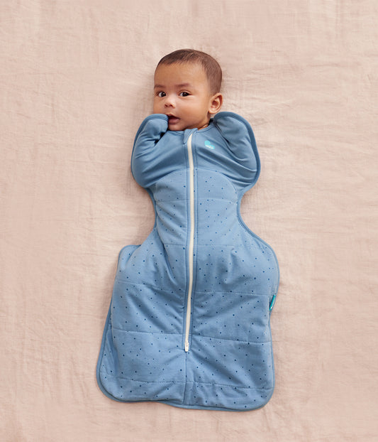 Swaddle Up™ 2.5 TOG Cotton Storm Blue Pebbles