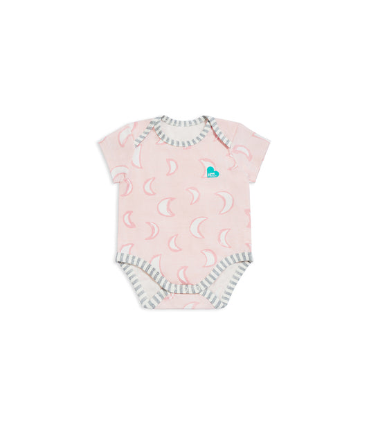 Bodysuit Short Sleeve Cotton Pink Eclipse