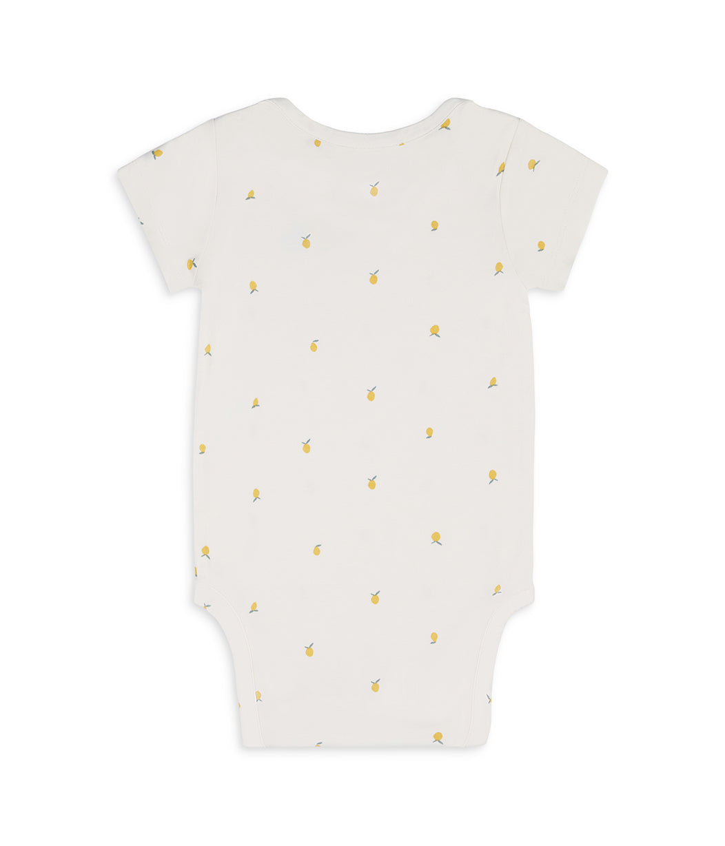Bodysuit Short Sleeve Viscose from Bamboo Cream Lemons