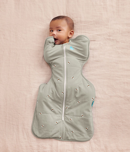 Swaddle Up™ 2.5 TOG Cotton Olive Bees