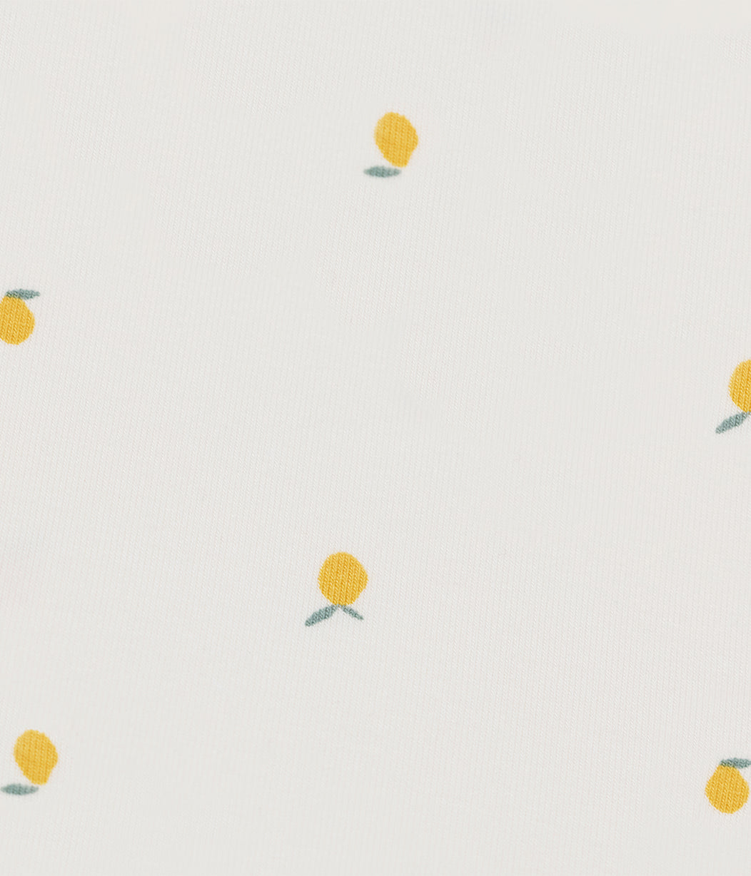 Bodysuit Long Sleeve Viscose from Bamboo Cream Lemons