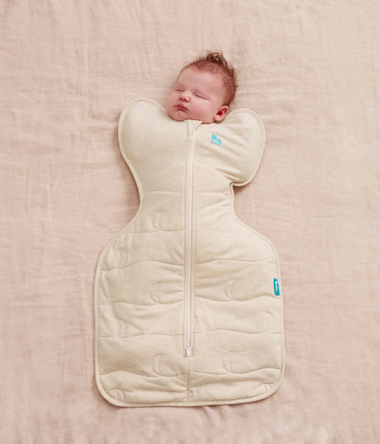 Swaddle Up & Romper Bundle | 3.5 TOG | Oatmeal Quilting | Cream Dino Snore