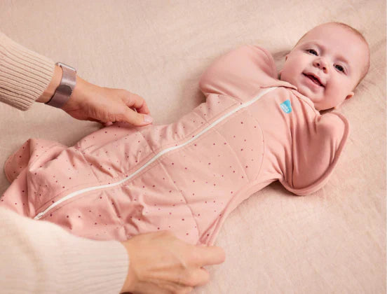 navy blue dress for baby girl Baby Sleepwear Tips: How to Dress Baby for Sleep?– Nested Bean main image 1
