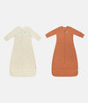 Sleep Bag Bundle | 1.5 | 2.5 TOG | Oatmeal Twigs | Hazel Starturn Quilted