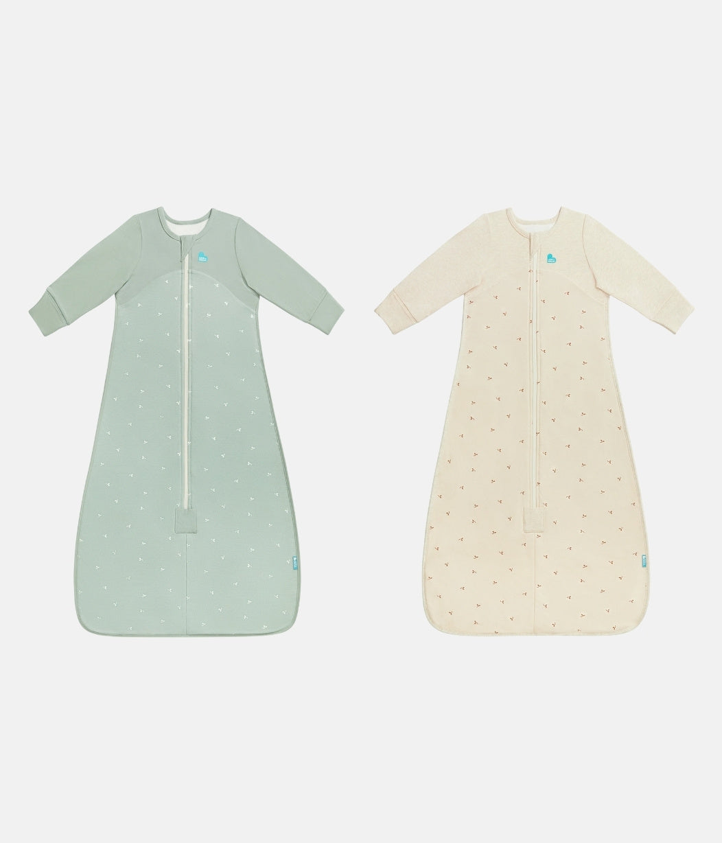 Sleep Bag Bundle | 1.5 TOG | Olive Twigs | Oatmeal Twigs