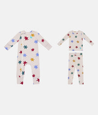 Babygrow & Pyjama Bundle | Tan Party Pop