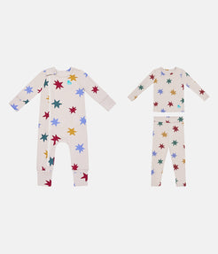 Babygrow & Pyjama Bundle | Tan Party Pop