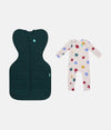 Swaddle Up & Babygrow Bundle | 3.5 TOG | Forest Star | Tan Party Pop