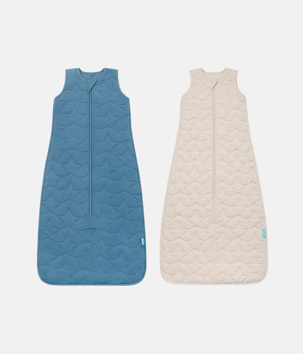 Sleep Bag Bundle | 2.5 TOG | Storm Blue | Oatmeal Starturn Quilted