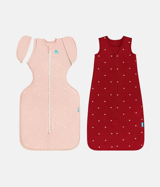Grow With Me Bundle | 1.5 TOG | Blush Twigs | Maroon Hearts Embroidery