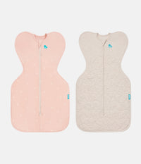 Swaddle Up Starter Bundle | 1.5 | 2.5 TOG | Blush Twigs | Oatmeal Starturn Quilted