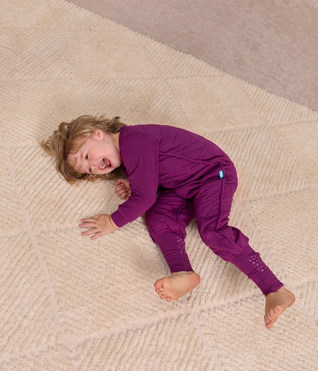 Sleep Suit Long Sleeve 2.5 TOG Cotton Plum Starturn Quilted