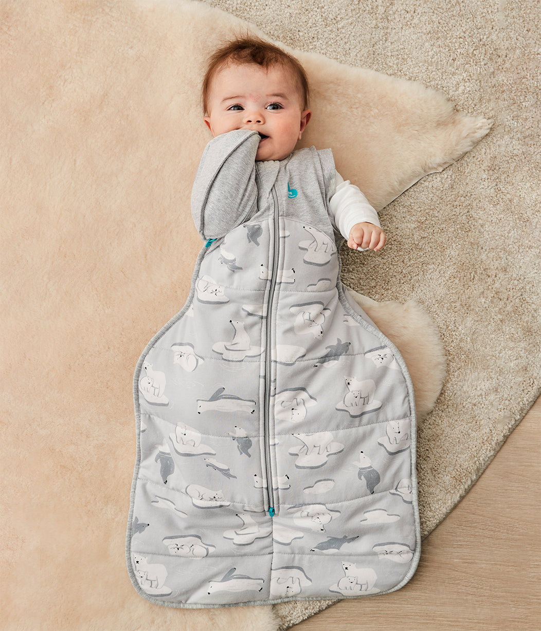 Swaddle Up™ Transition Bag Cold (14-16°C) Grey South Pole Quilted Cotton