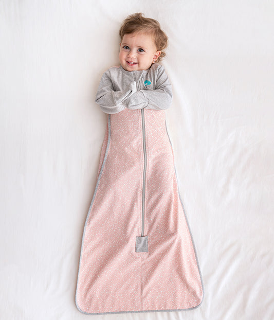 Sleep Bag Long Sleeve 1.0 TOG Cotton Rose Stardust