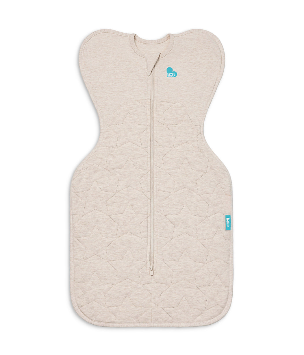 Swaddle Up™ 2.5 TOG Cotton Oatmeal Starturn Quilted