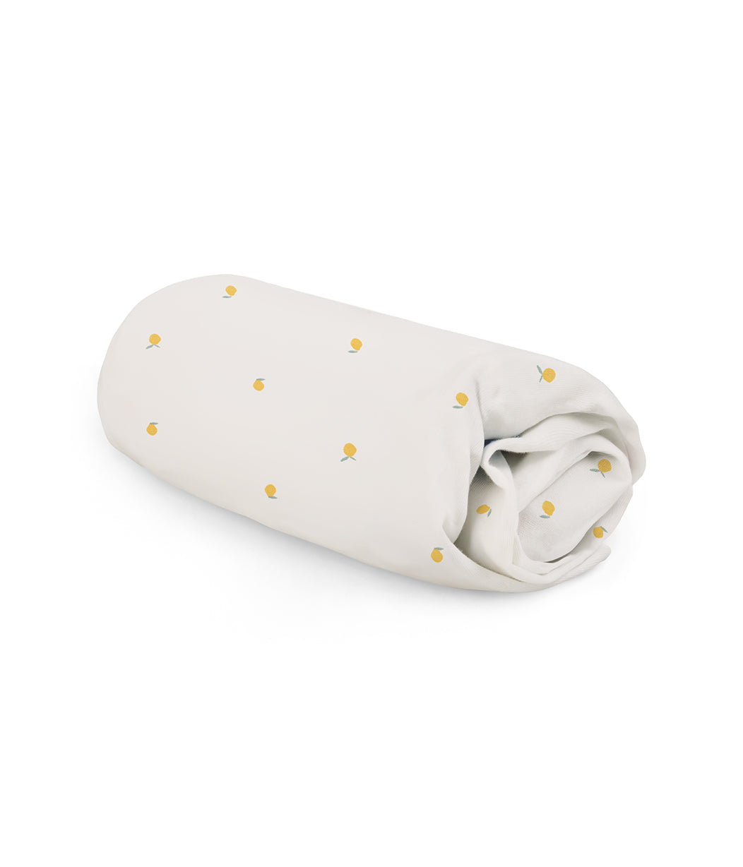HushDry™ 2-in-1 Waterproof Fitted Super King Sheet Viscose from Bamboo Cream Lemons