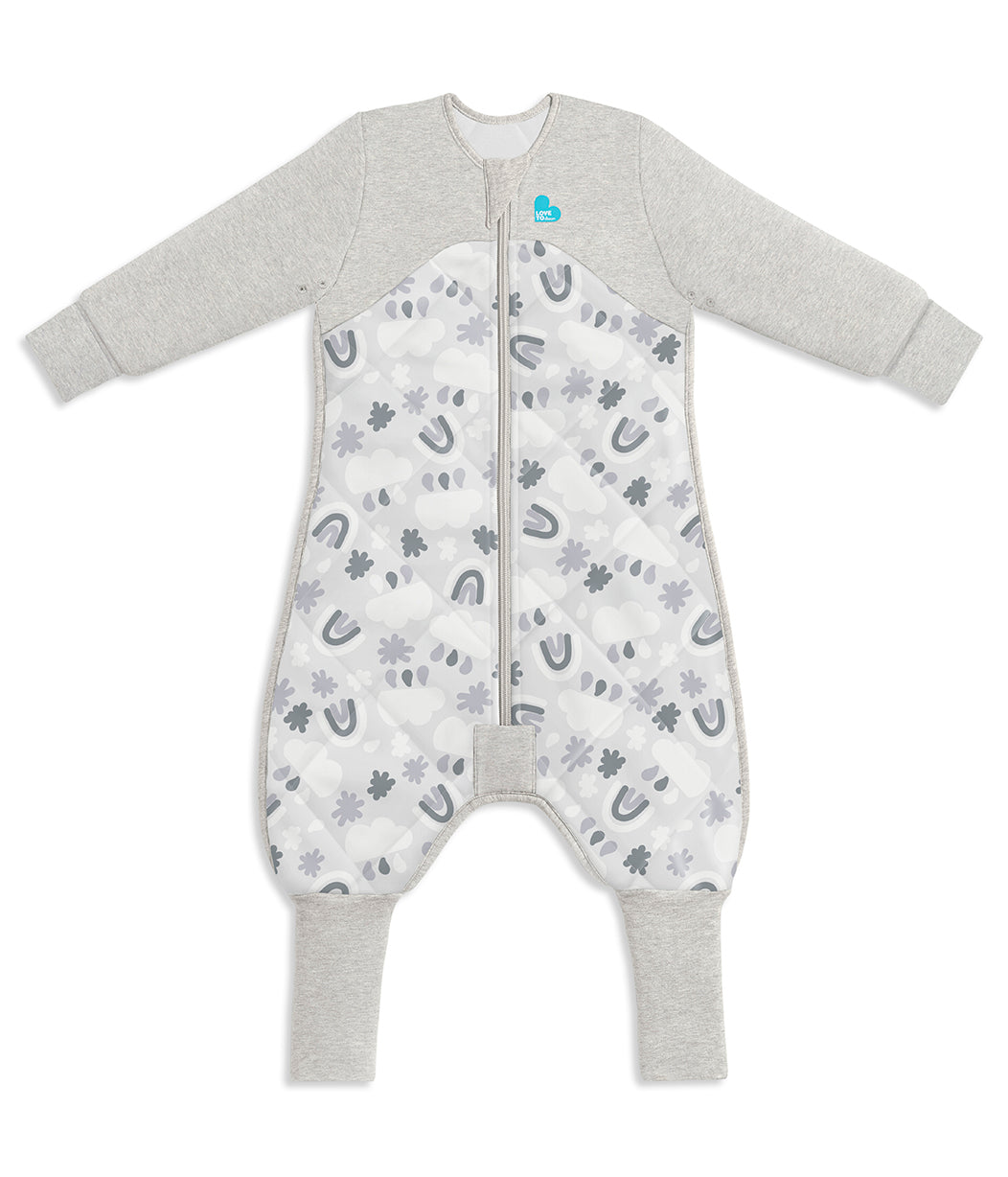 Sleep Suit Organic/Merino Warm Grey Clouds