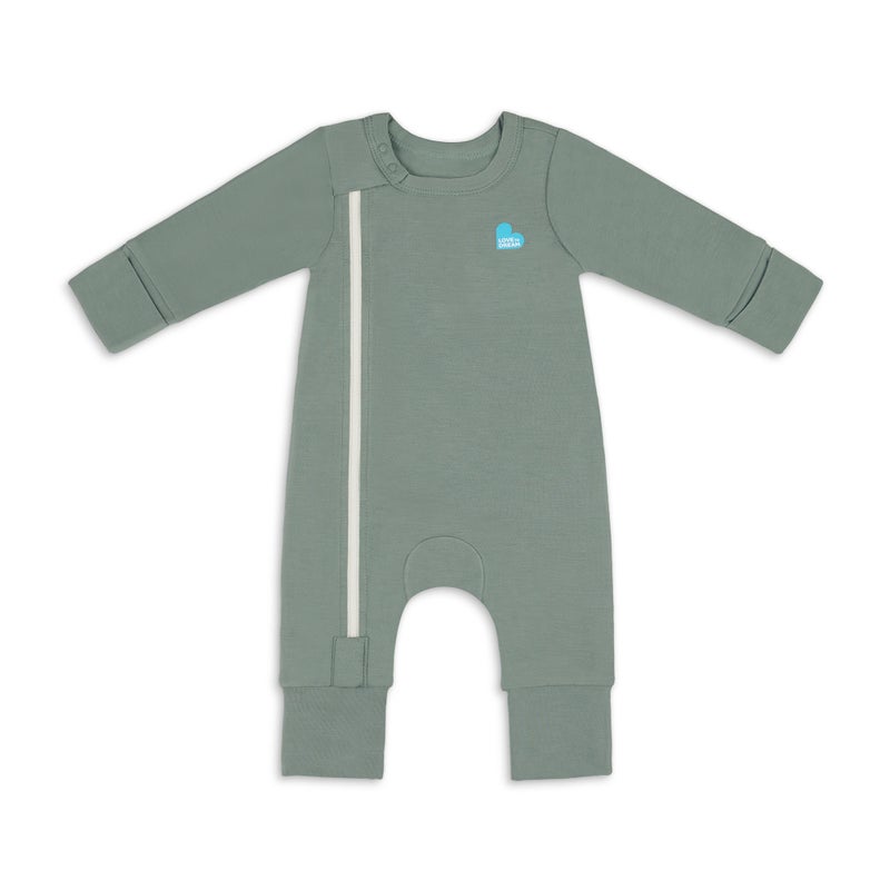 Swaddle Up & Romper Bundle | 2.5 TOG | Olive Bees | Deep Olive