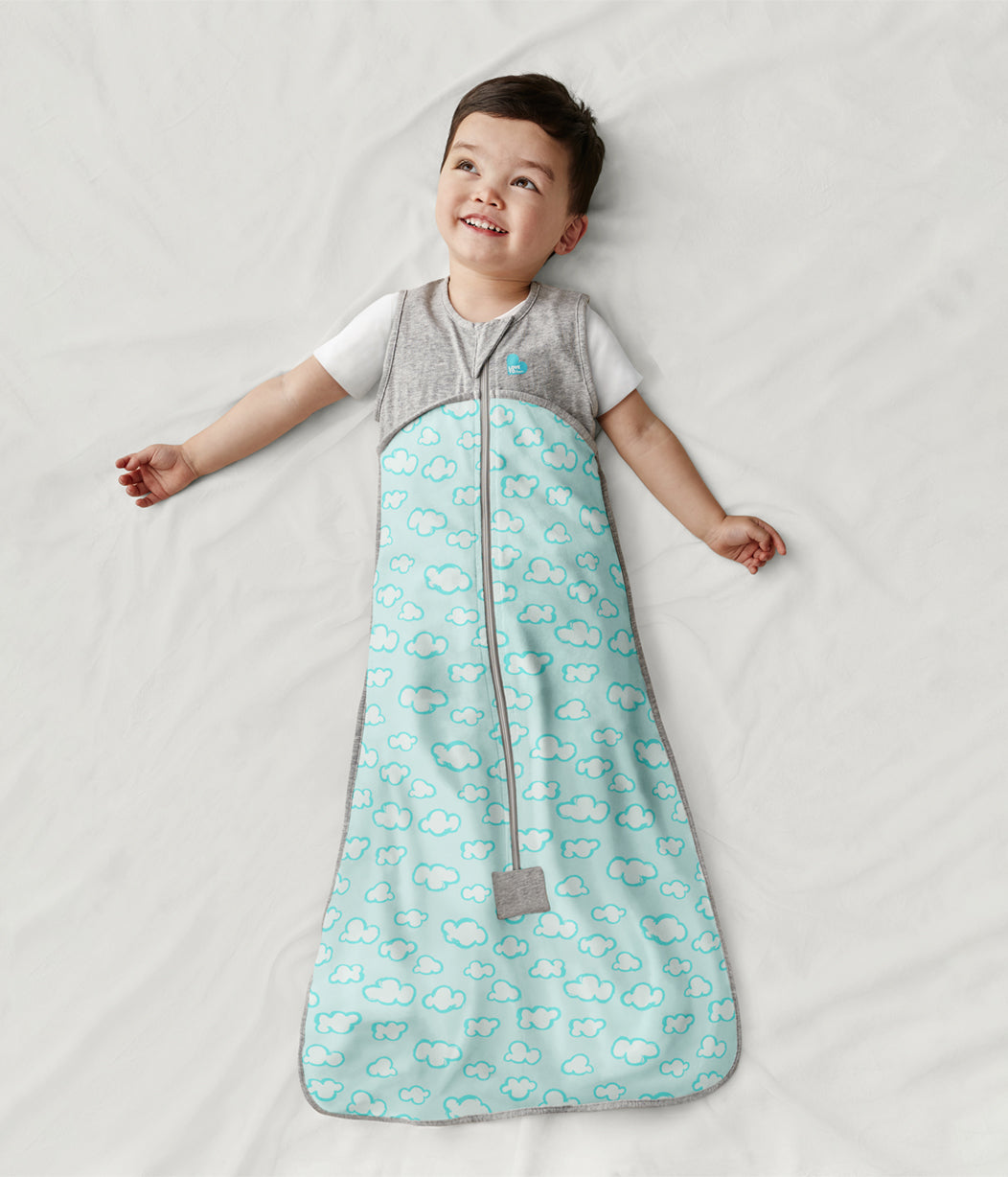 Sleep Bag Warm (24-27°C) Turquoise Clouds Organic Cotton