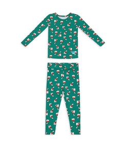 Kids Pyjama Set Long Sleeve Viscose from Bamboo Green Home Sweet Home