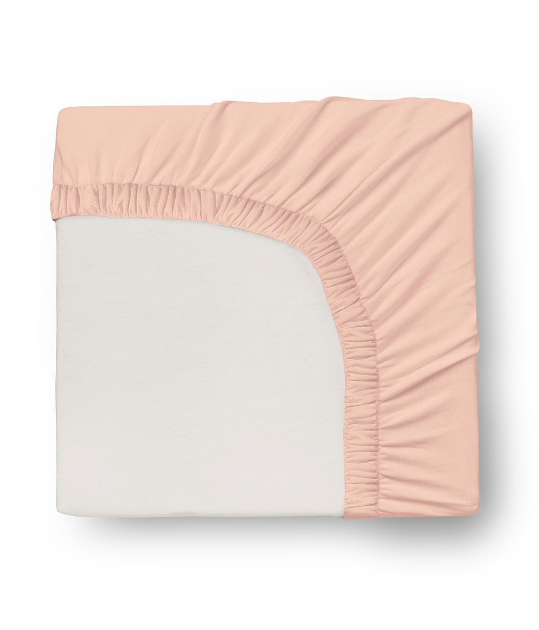 HushDry™ 2-in-1 Waterproof Fitted Gro Cot Sheet Viscose from Bamboo Blush