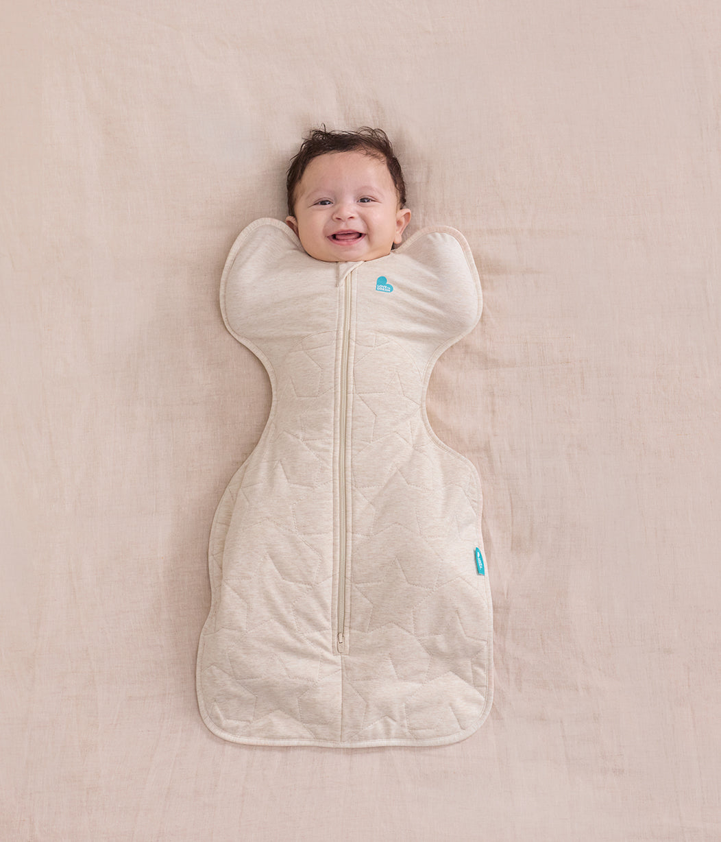 Swaddle Up™ 2.5 TOG Cotton Oatmeal Starturn Quilted
