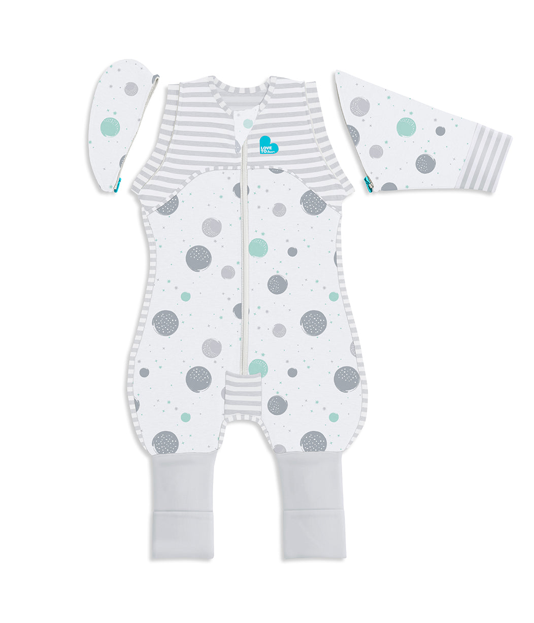 Swaddle Up™ Transition Suit Lite White