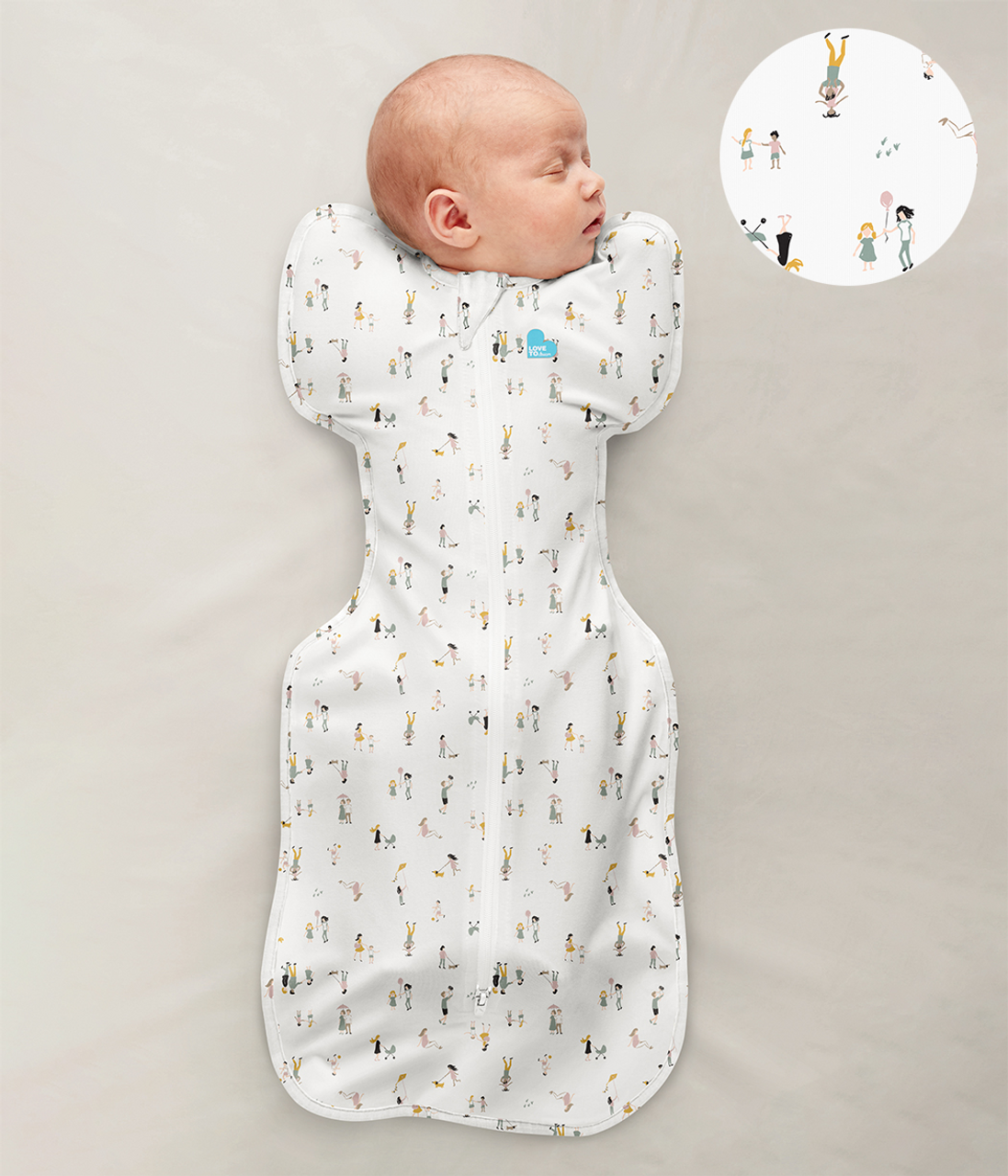 Swaddle Up™ Moderate (20-24°C) White Community Cotton