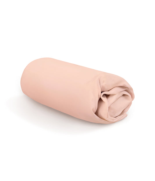 HushDry™ 2-in-1 Waterproof Fitted Super King Sheet Viscose from Bamboo Blush