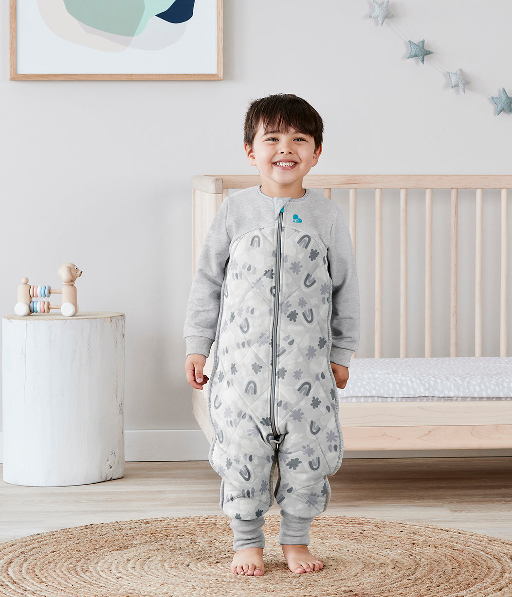 Sleep Suit Organic/Merino Warm Grey Clouds