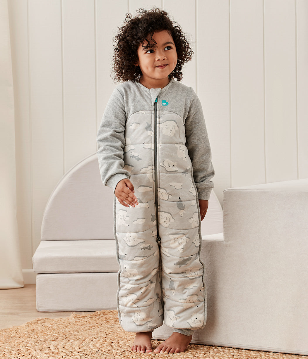 Sleep Suit Cold (14-16°C) Grey South Pole Quilted Cotton