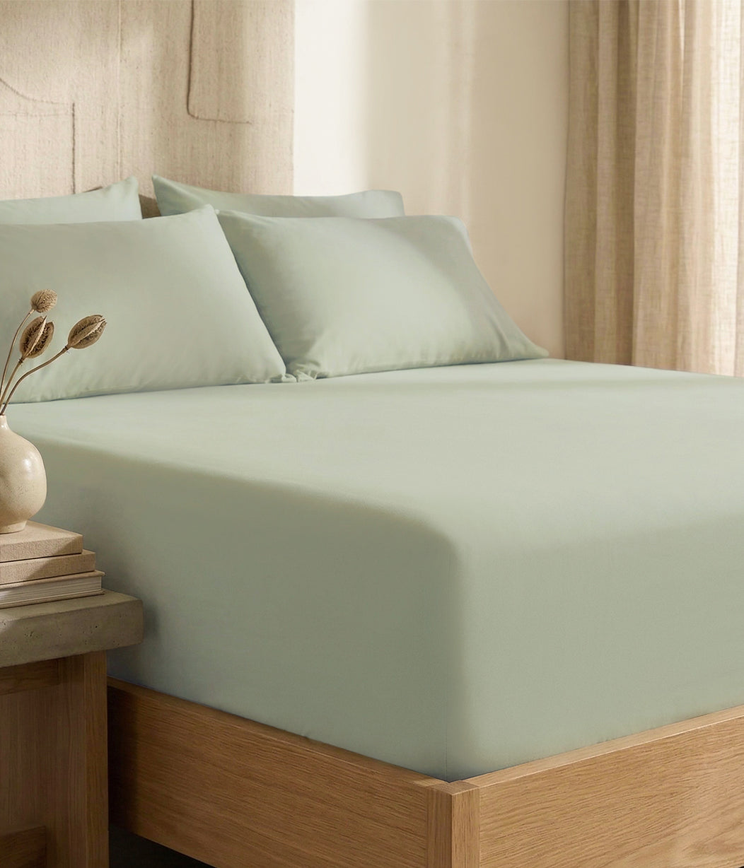 HushDry™ 2-in-1 Waterproof Fitted King Sheet Viscose from Bamboo Sage