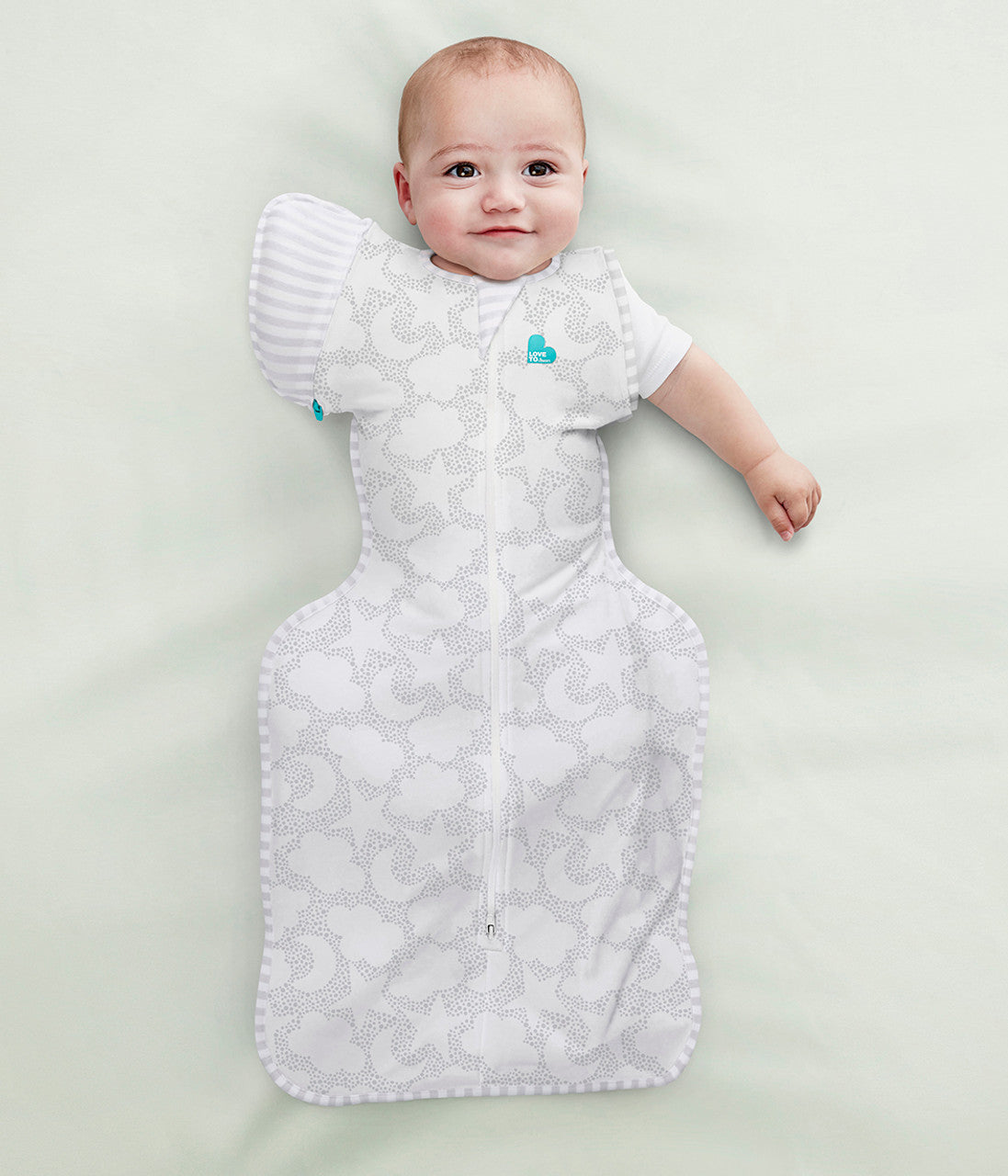 Swaddle Up™ Transition Bag Organic Grey Celestial Dot