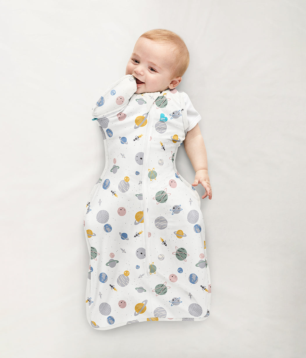 Swaddle Up™ Transition Bag Warm (24-27°C) White Space Cotton