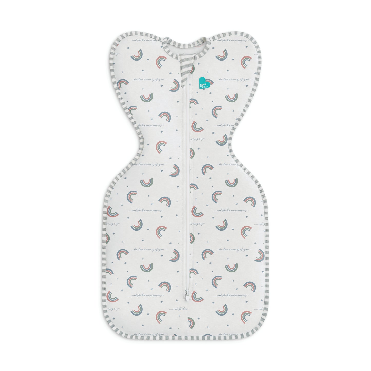 Swaddle Up™ Moderate (20-24°C) White Rainbow Dream Cotton