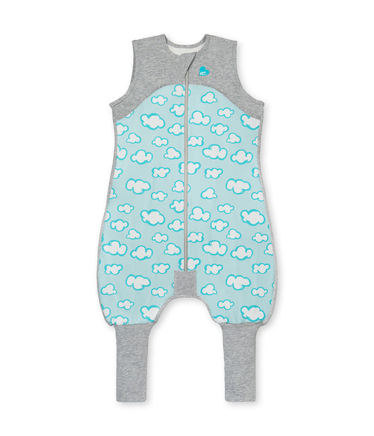 Sleep Suit 0.2 TOG Organic Cotton Turquoise Clouds