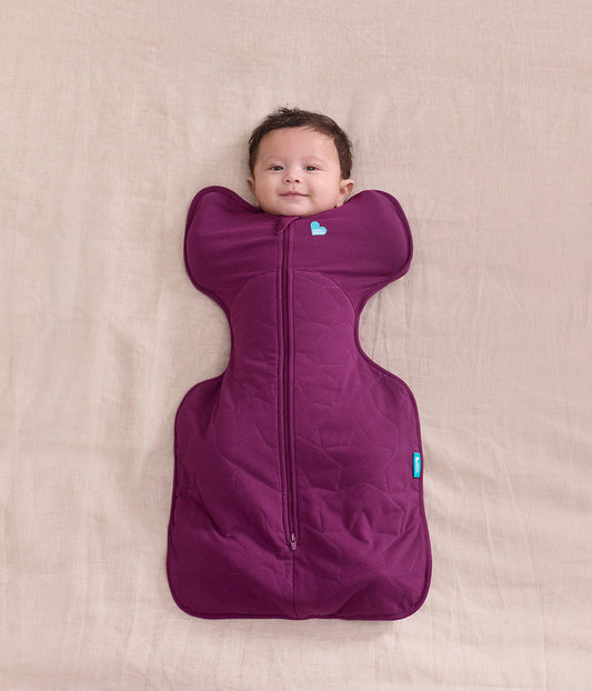 Swaddle Up™ 2.5 TOG Cotton Plum Starturn Quilted