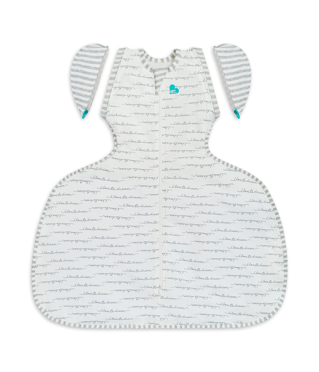 Swaddle Up™ Transition Bag Hip Harness Moderate (20-24°C) White Dreamer Cotton