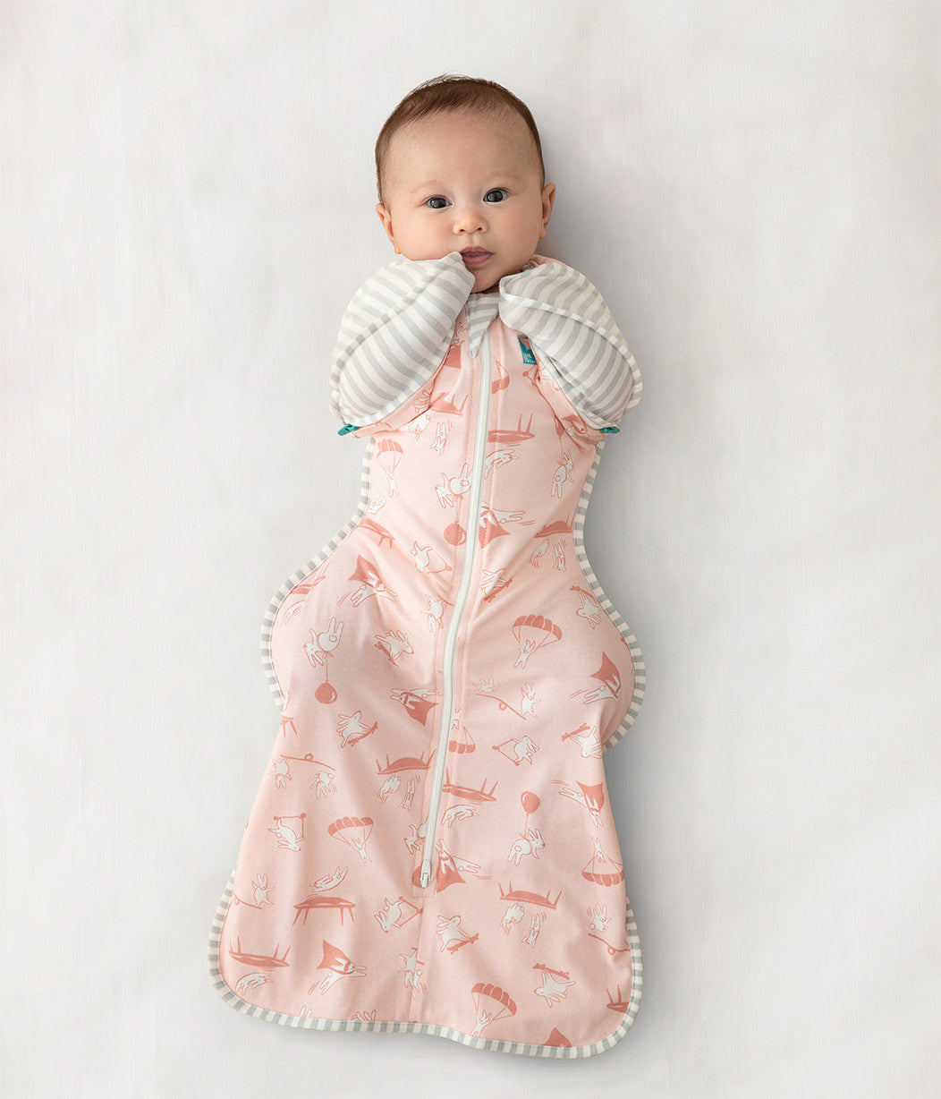 Swaddle Up™ Transition Bag Lite Daredevil Bunny Light Pink