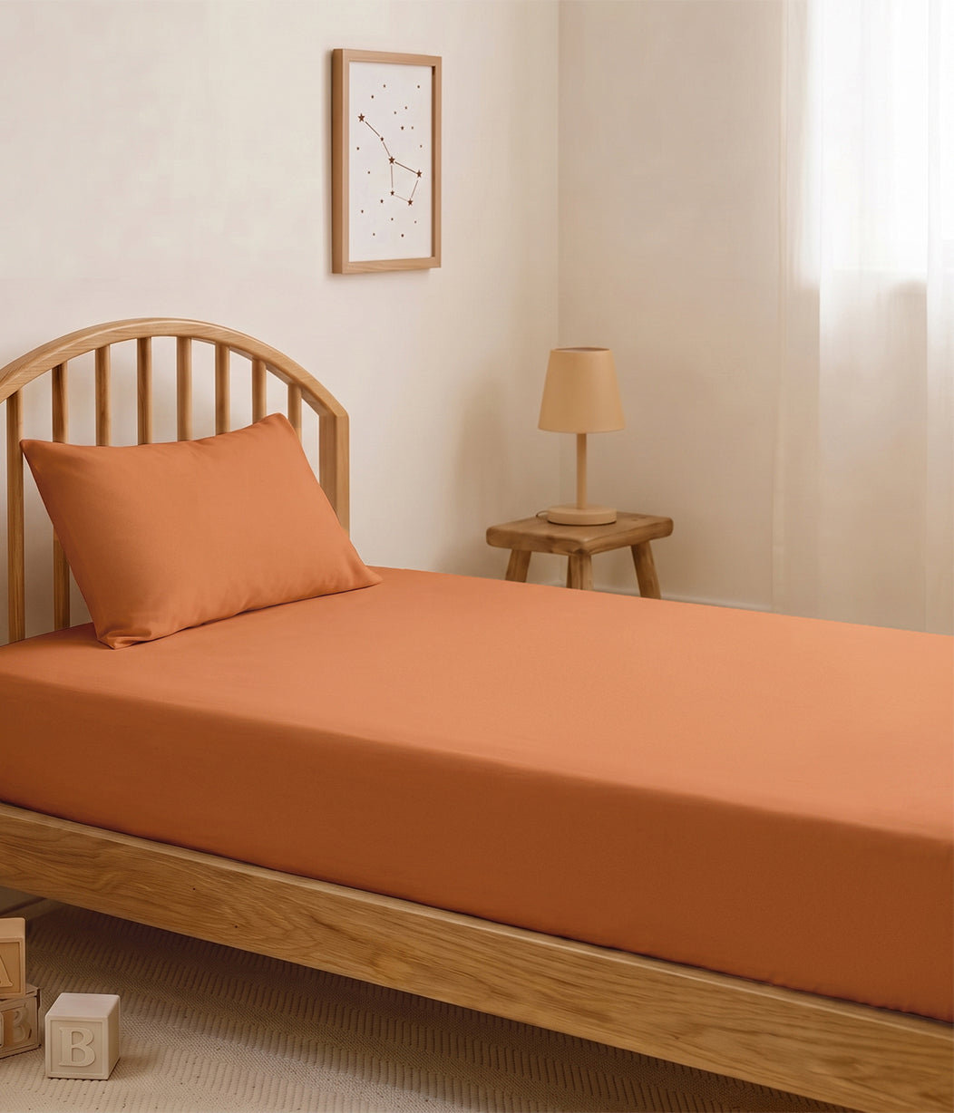 HushDry™ 2-in-1 Waterproof Fitted Single Sheet Viscose from Bamboo Hazel