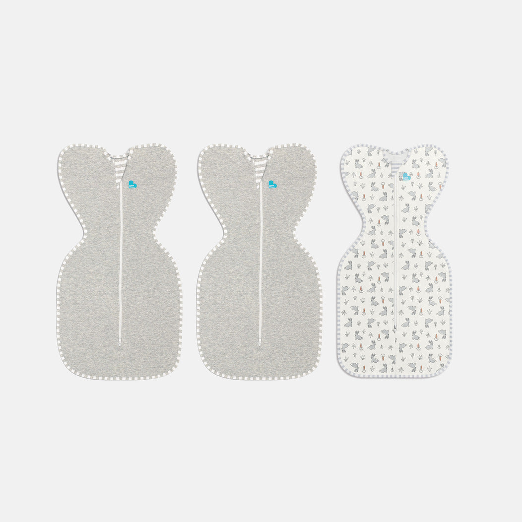 Swaddle Up™ Newborn Starter Pack Original Moderate Grey & Bunny