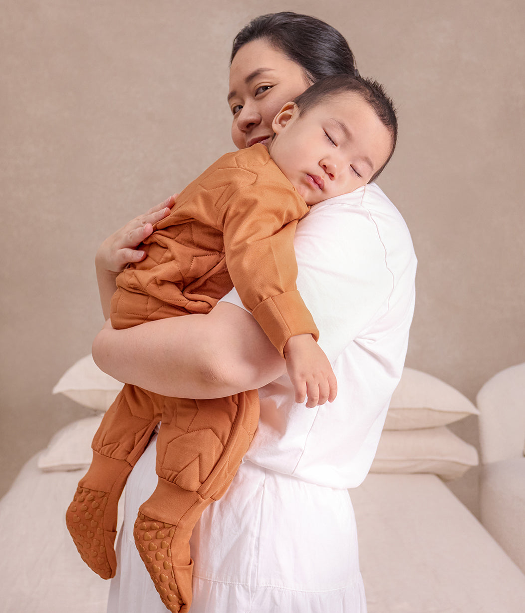 Sleep Suit Long Sleeve 2.5 TOG Cotton Hazel Starturn Quilted