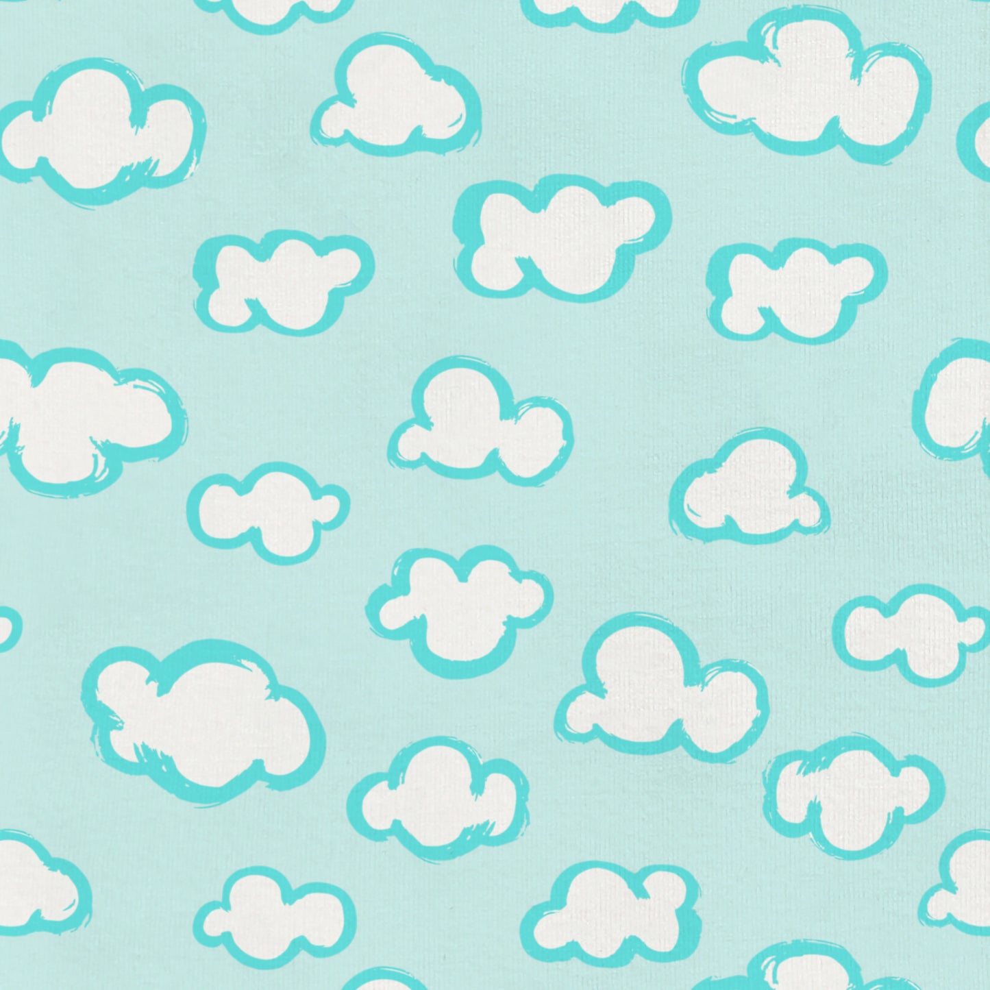 Sleep Bag Organic Lite Turquoise Clouds